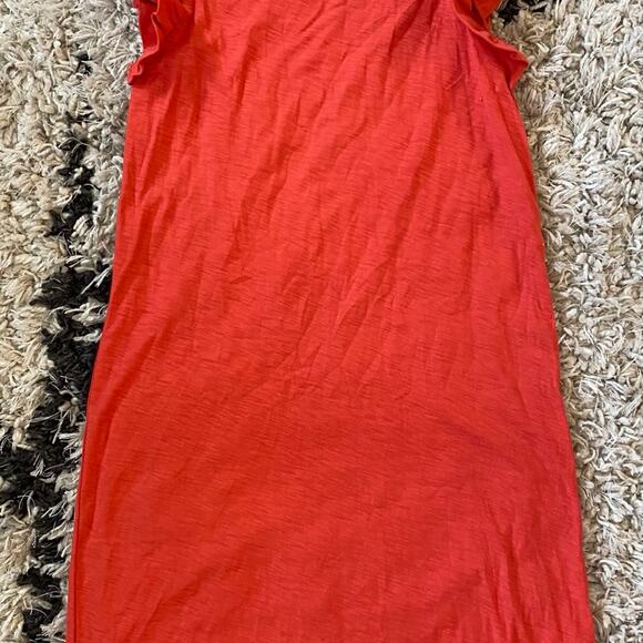 Nation LTD Steffi Mini Dress Size XS Red Flutter Sleeve Cotton - Picture 5 of 7